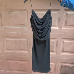 Black cowl neck midi dress (unworn)